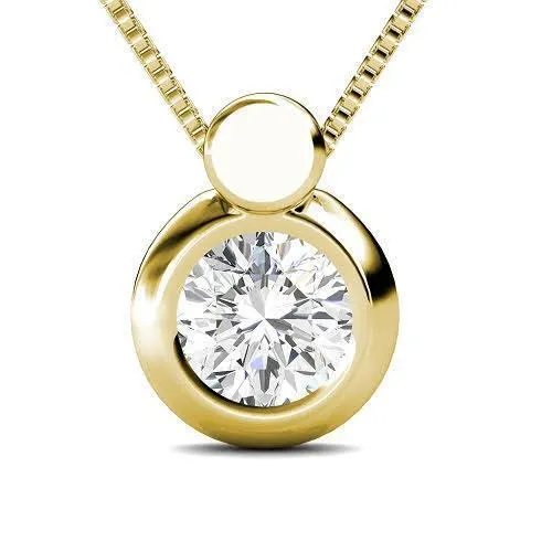 0.25 CT Round Cut Diamonds - Solitaire Pendant