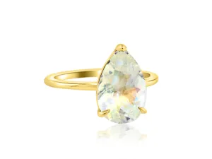 2.12ct Rainbow Moonstone Aura Ring