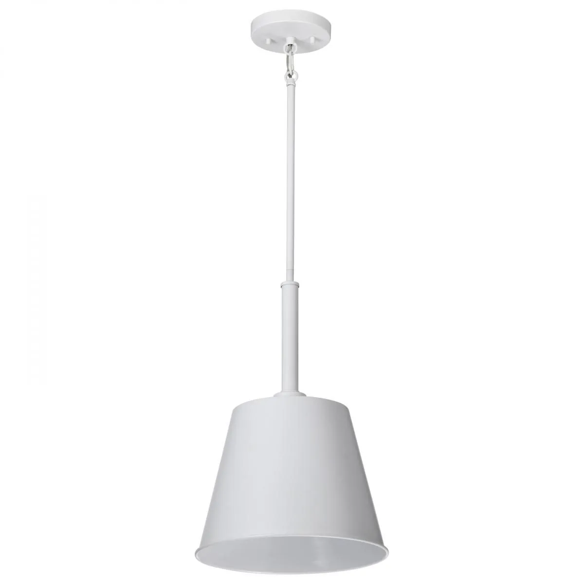 Alexis 11 in. Pendant Light Matte White Finish