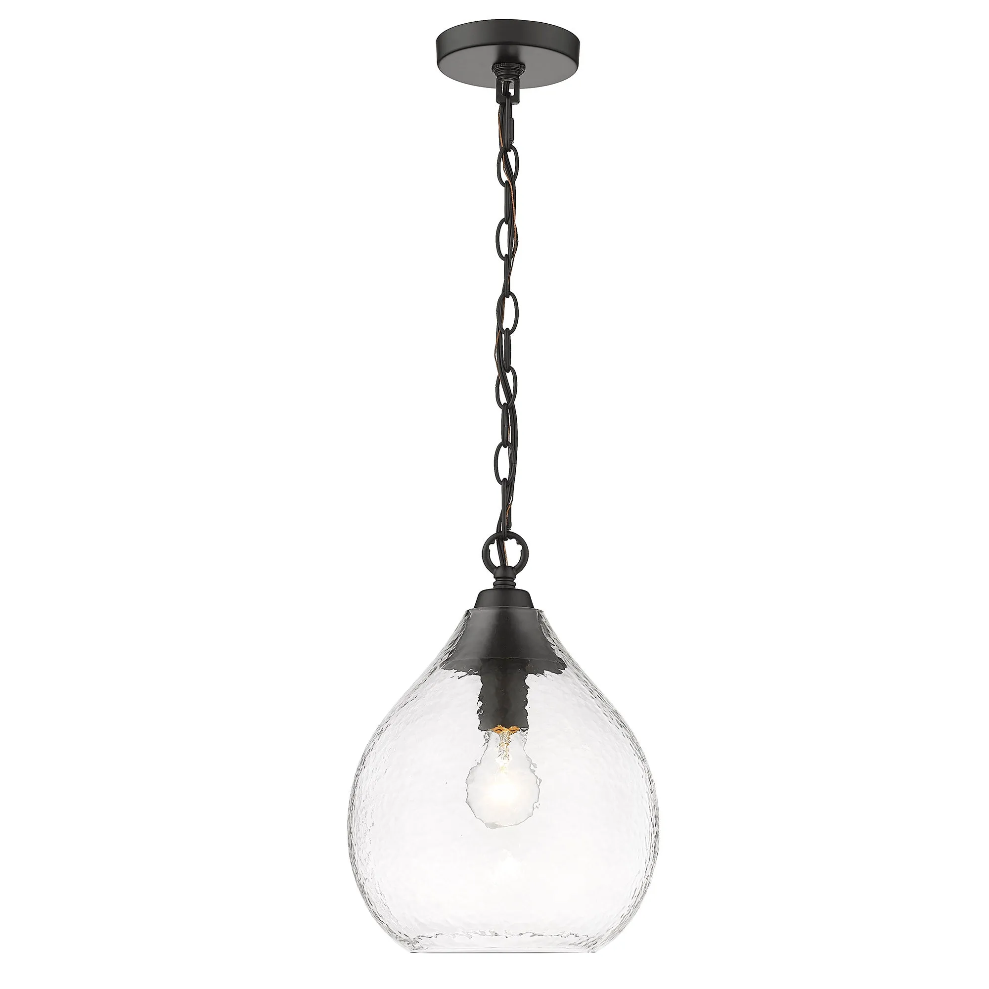 Ariella Small Pendant in Matte Black