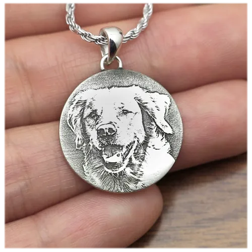 B&B 3D Photo Round Pendant