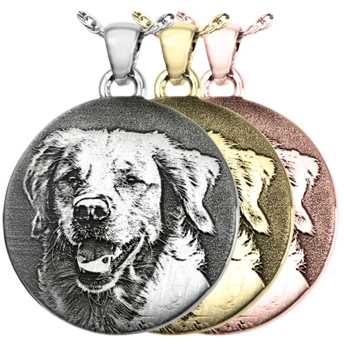 B&B 3D Photo Round Pendant