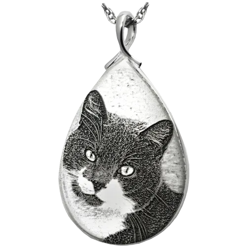 B&B 3D Photo Teardrop Pendant