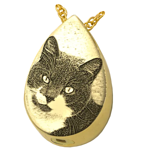 B&B 3D Photo Teardrop Pendant