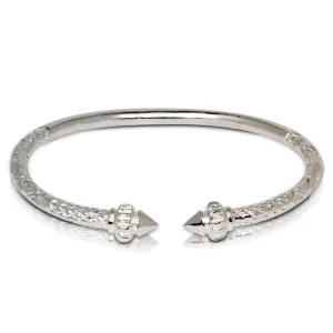 Better Jewelry, Solid .925 Sterling Silver Taj Mahal Bangle, 1 piece