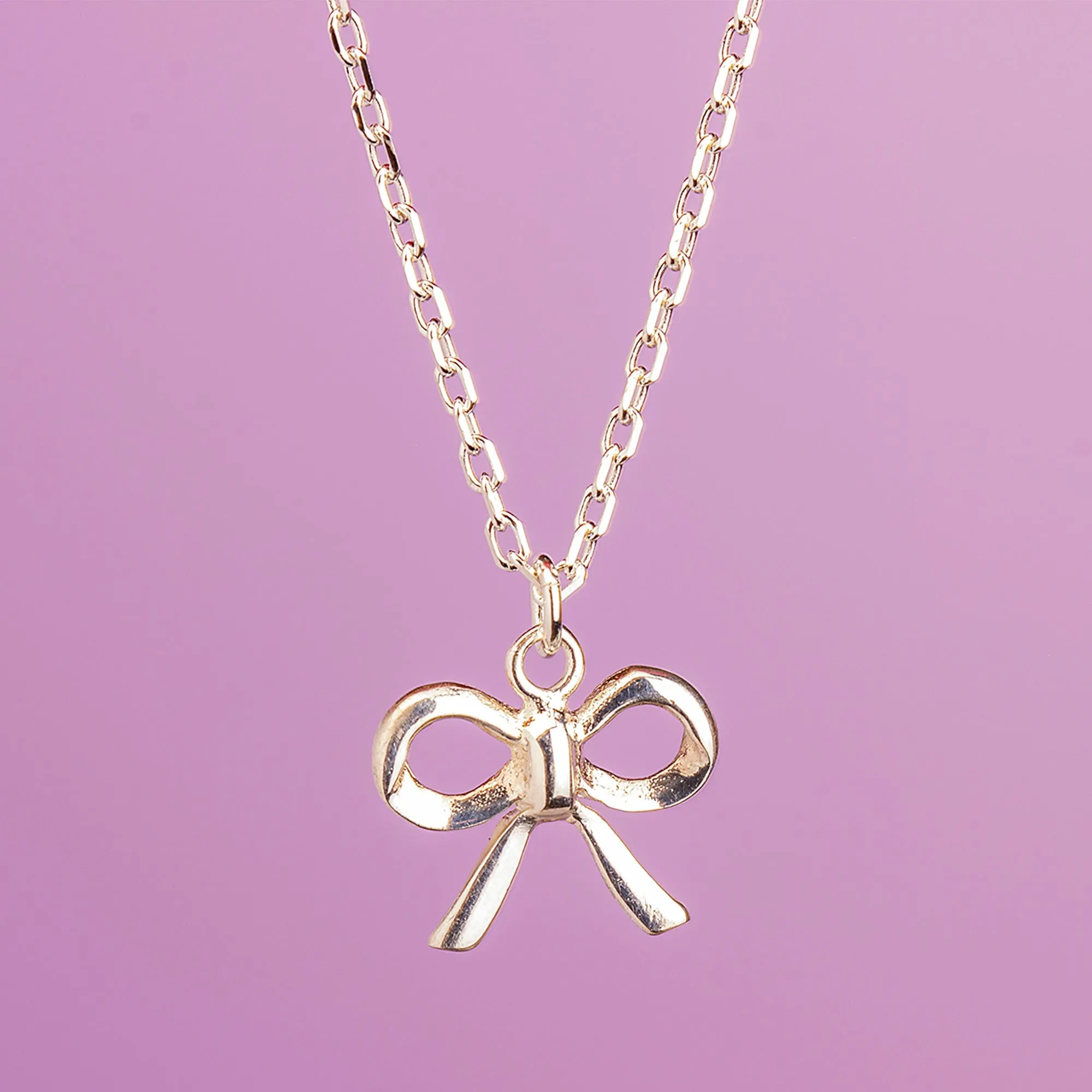 Bow Necklace - Sterling Silver