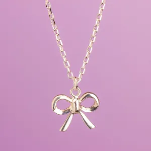 Bow Necklace - Sterling Silver