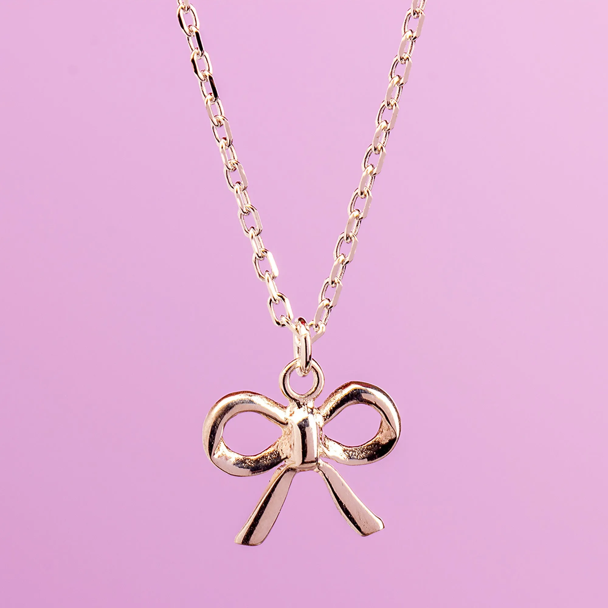 Bow Necklace - Sterling Silver