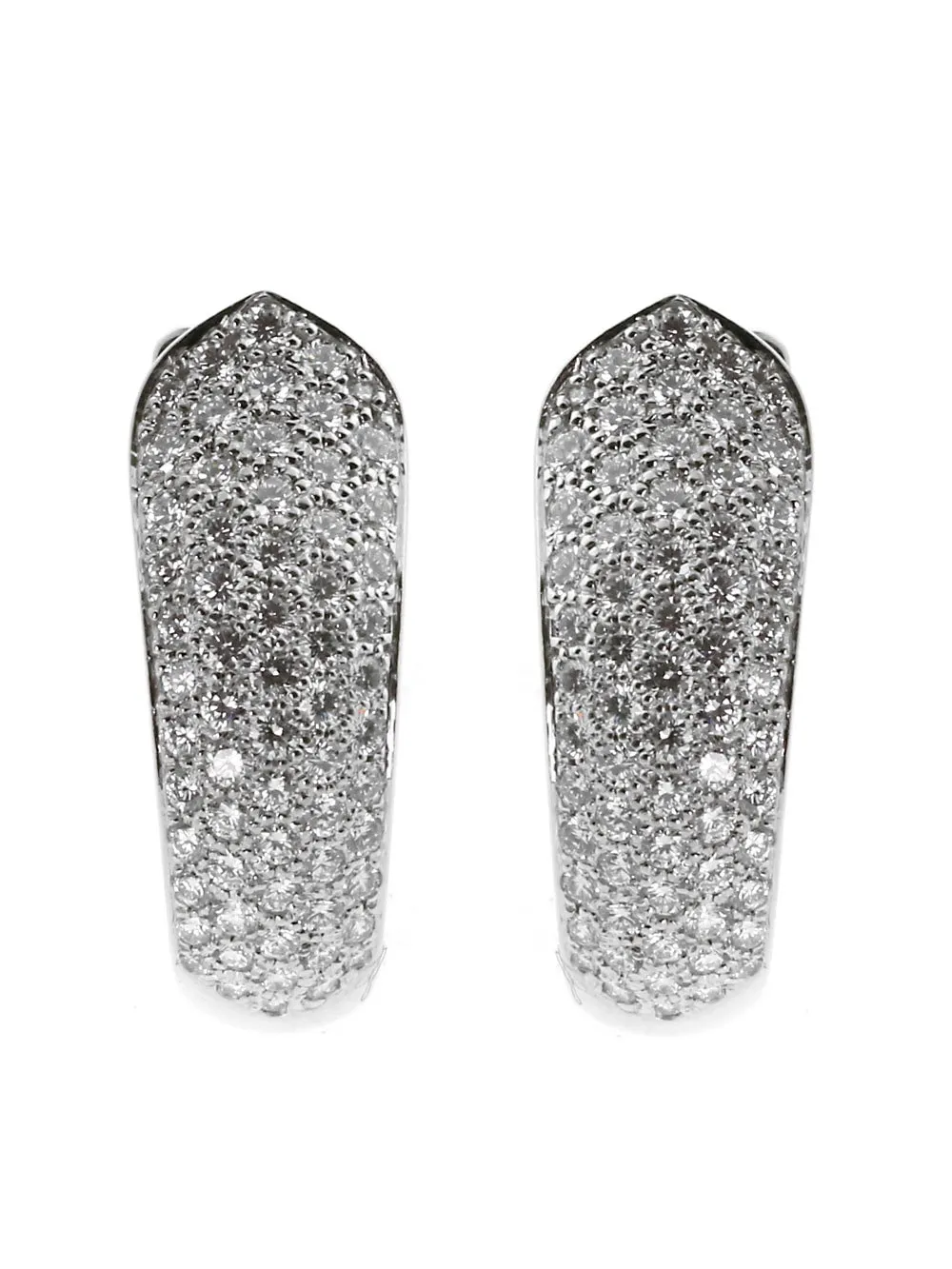 Cartier Ruban Diamond White Gold Earrings