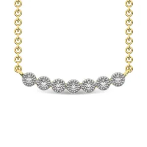 Diamond 1/10 Ct.Tw. Fashion Necklace in 10K Yellow Gold