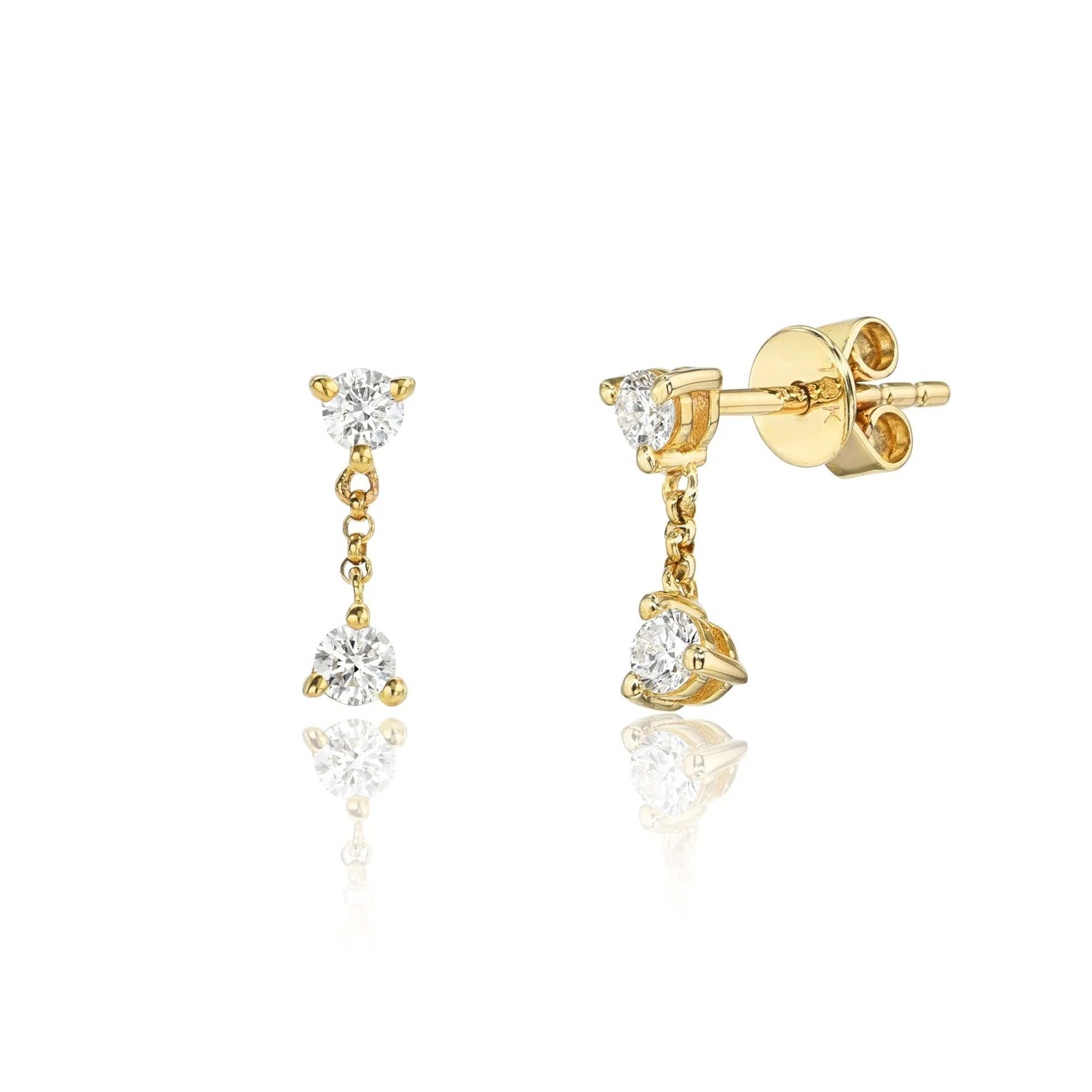 Diamond Drop Studs