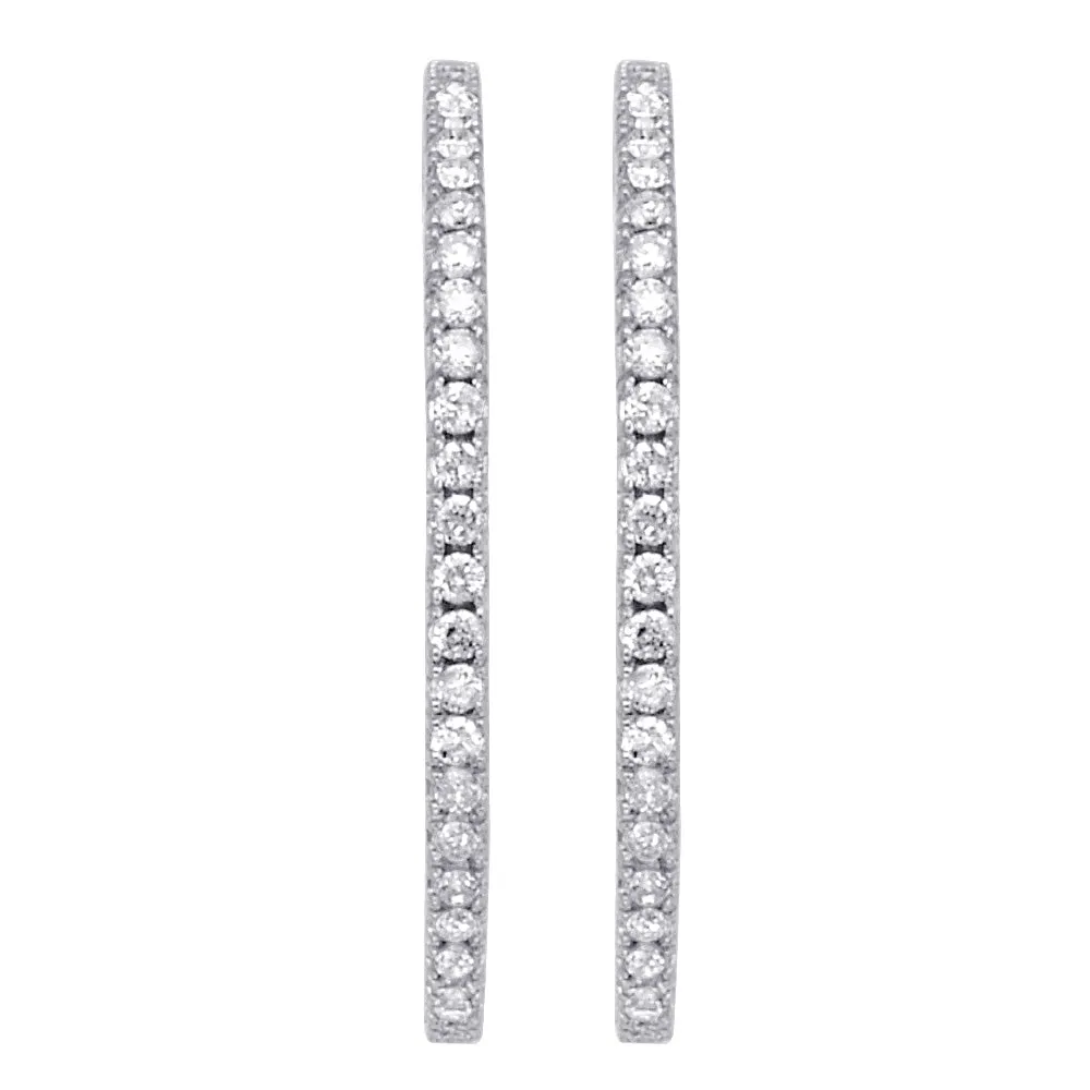 Diamond Hoop Earrings