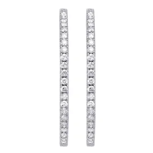 Diamond Hoop Earrings