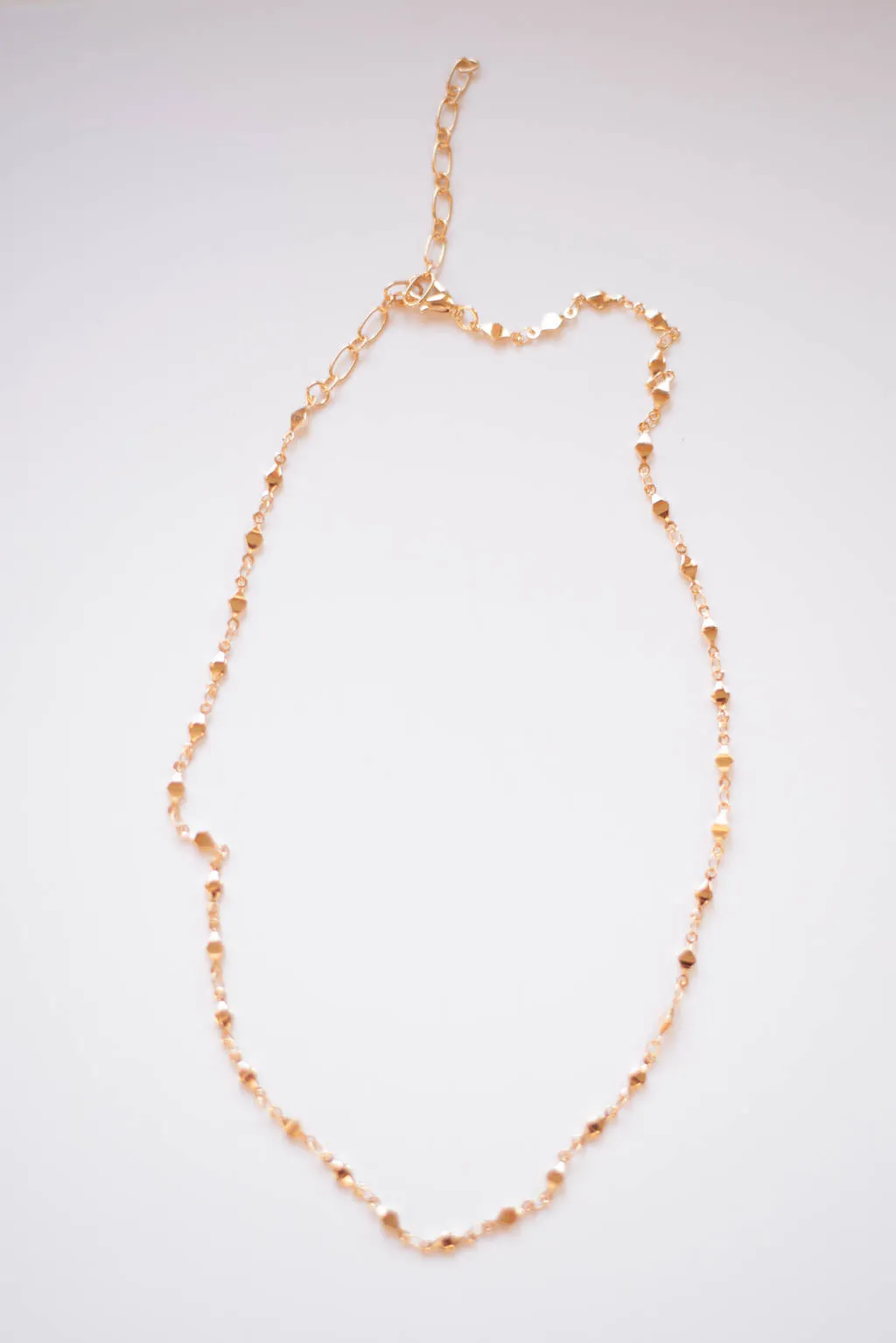 Diamond Linked Gold Accent Necklace