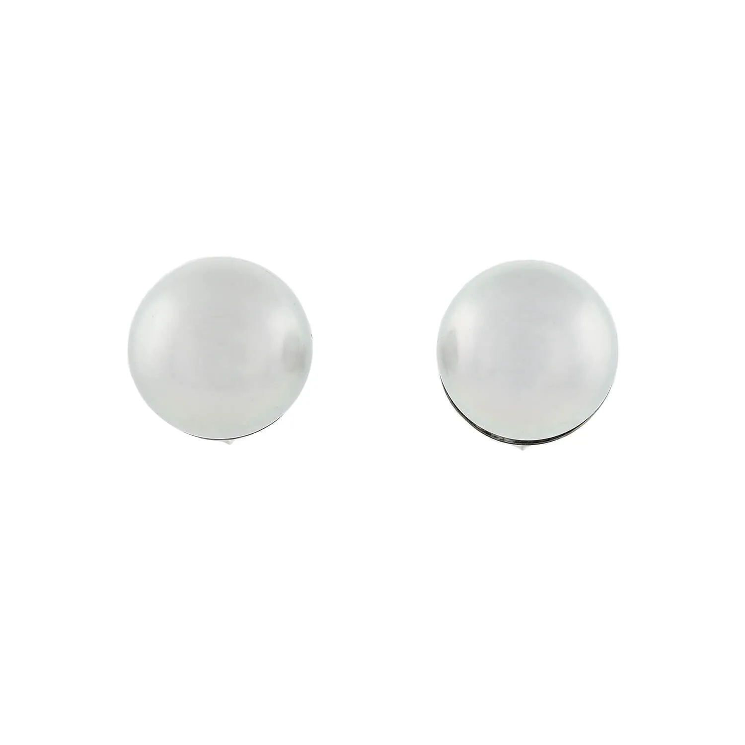 Estate 14kt Gold 14mm South Sea Pearl Stud Earrings