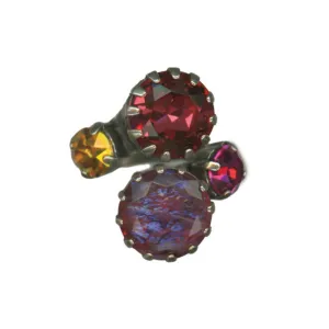 Extra Luxurious Front Close Ring in "Bougainvillea" *Custom*