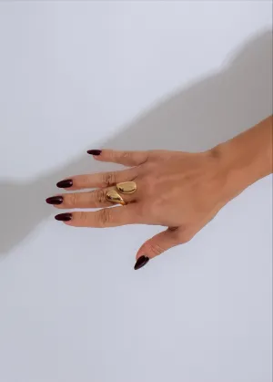 Fluid Harmony Ring Gold