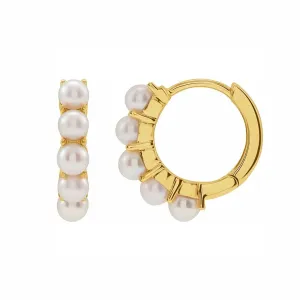 Freshwater Cultured Pearl Huggie Earrings