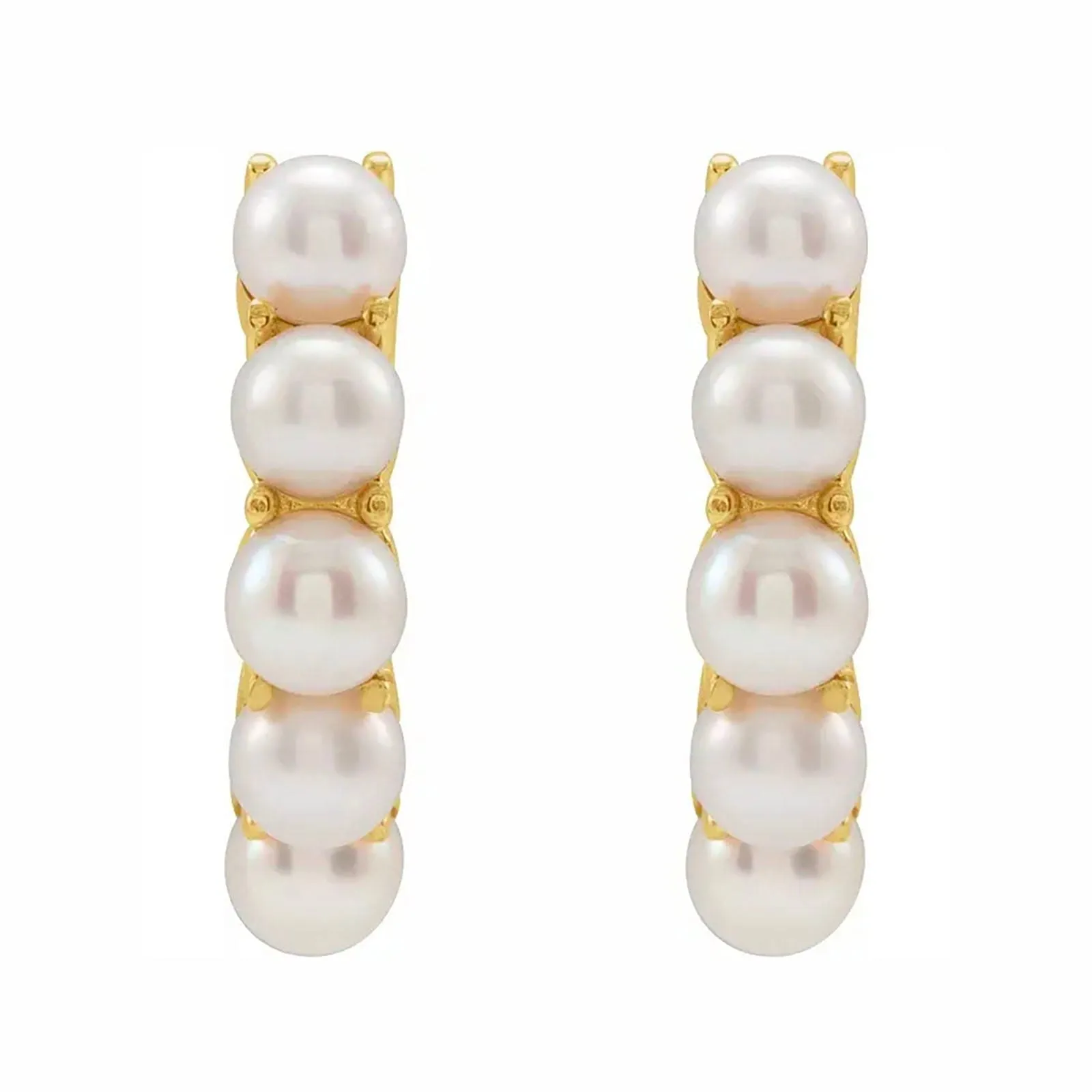 Freshwater Cultured Pearl Huggie Earrings