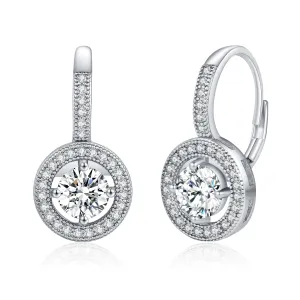 Genevive Marie Halo Cluster Earrings