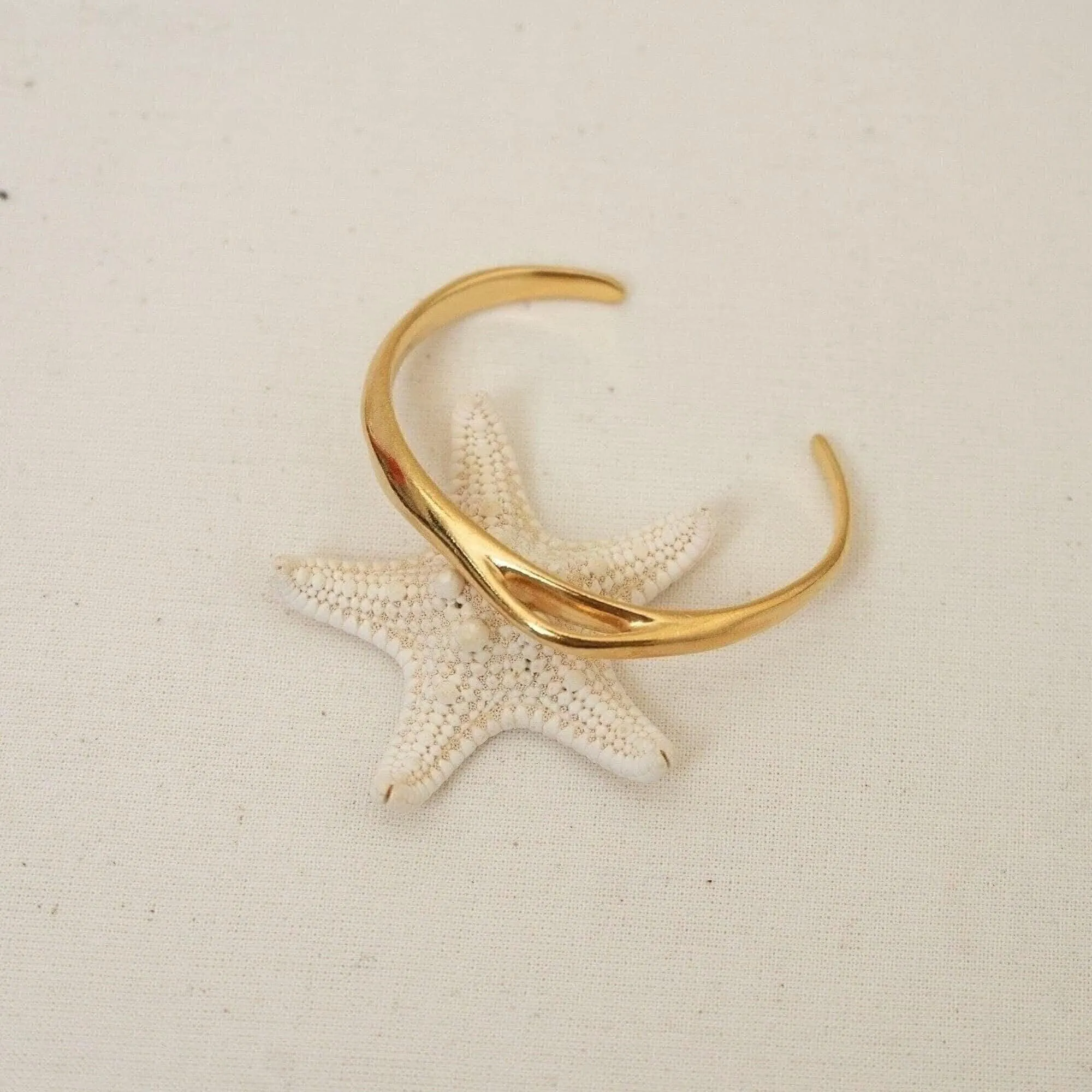 Gold Bold Cuff with Hole