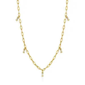 Gold Glow Drop Necklace