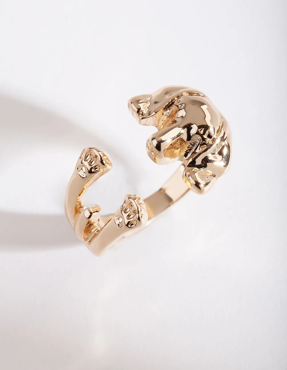 Gold Mini Daschund Ring