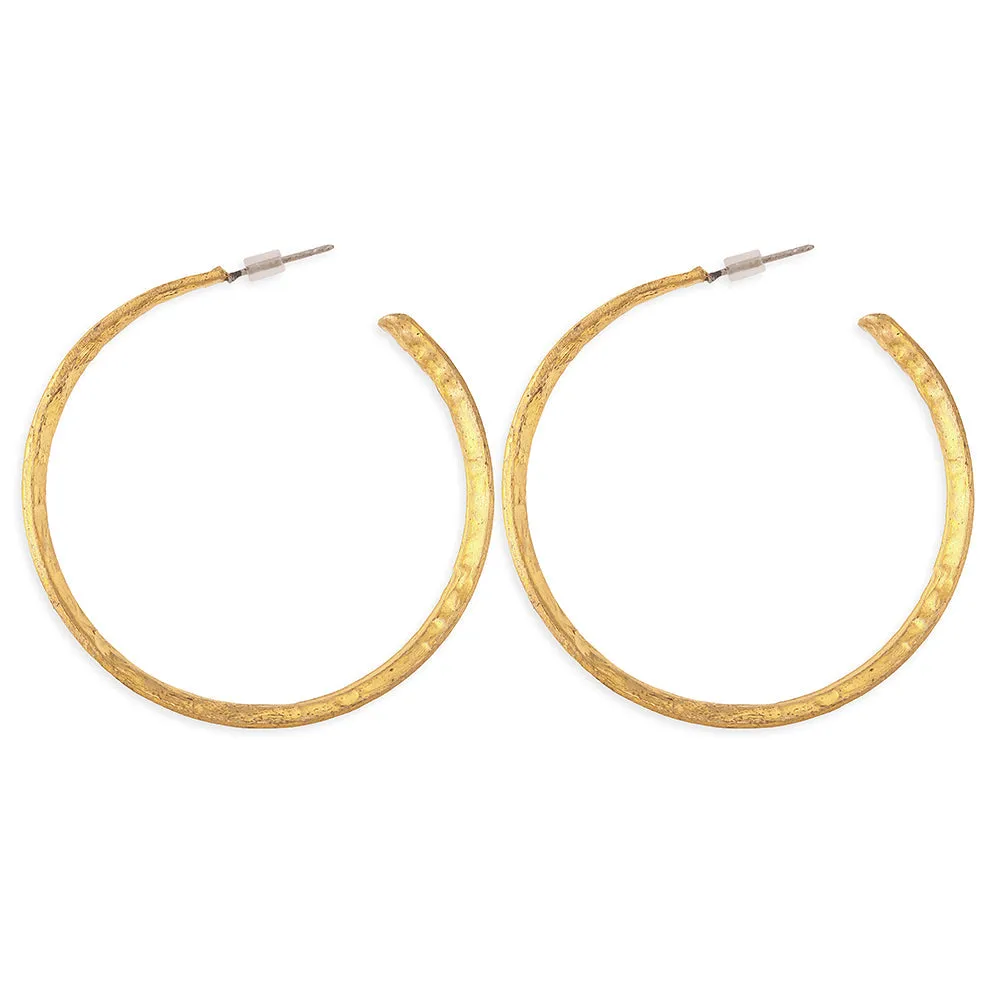 Golden Hoop Earrings