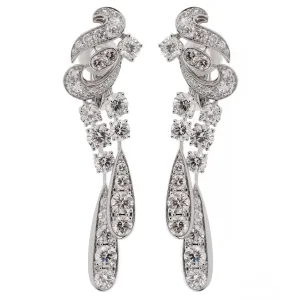 Graff Magnificent Chandelier Diamond Drop White Gold Earrings