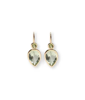 Hera Earrings in Green Amethyst