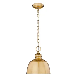 Holmes 9 in. Pendant Light Gold Finish