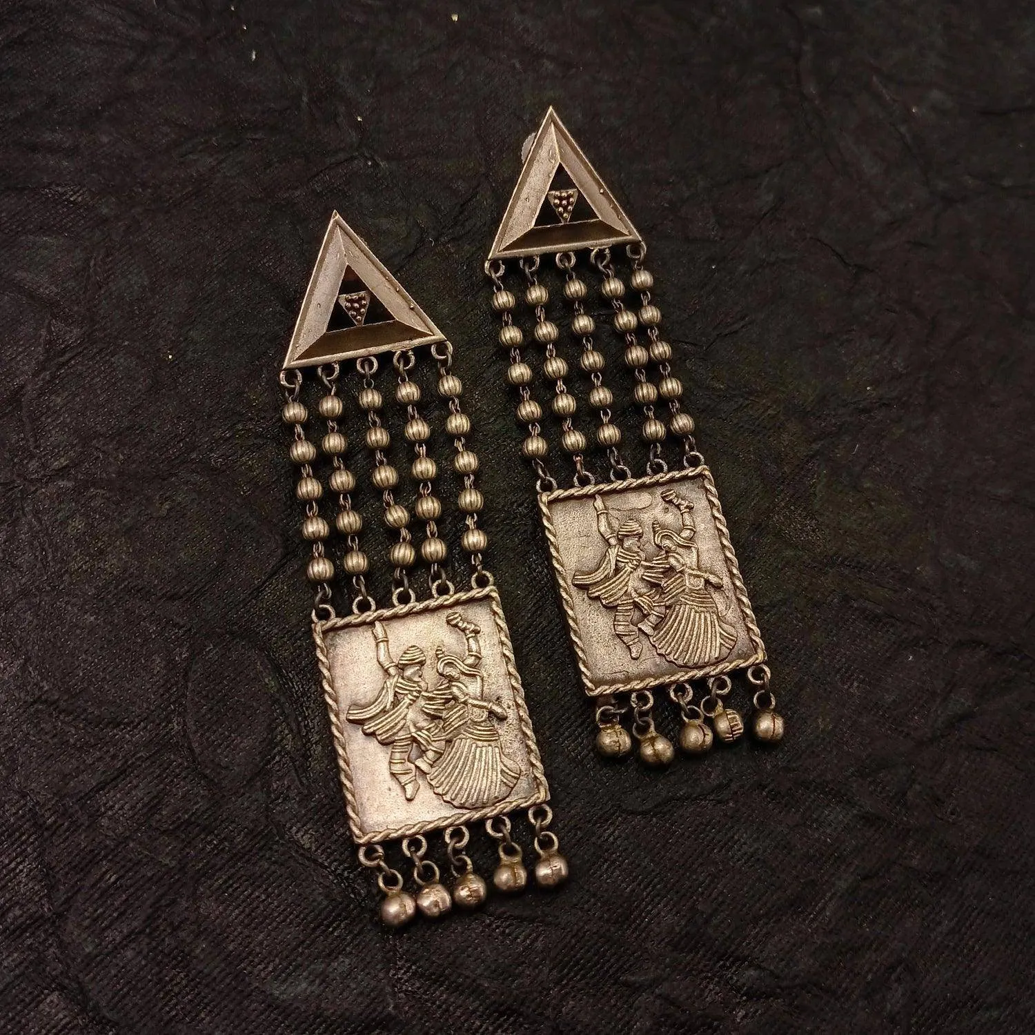 Kusha Garba Oxidized Earrings