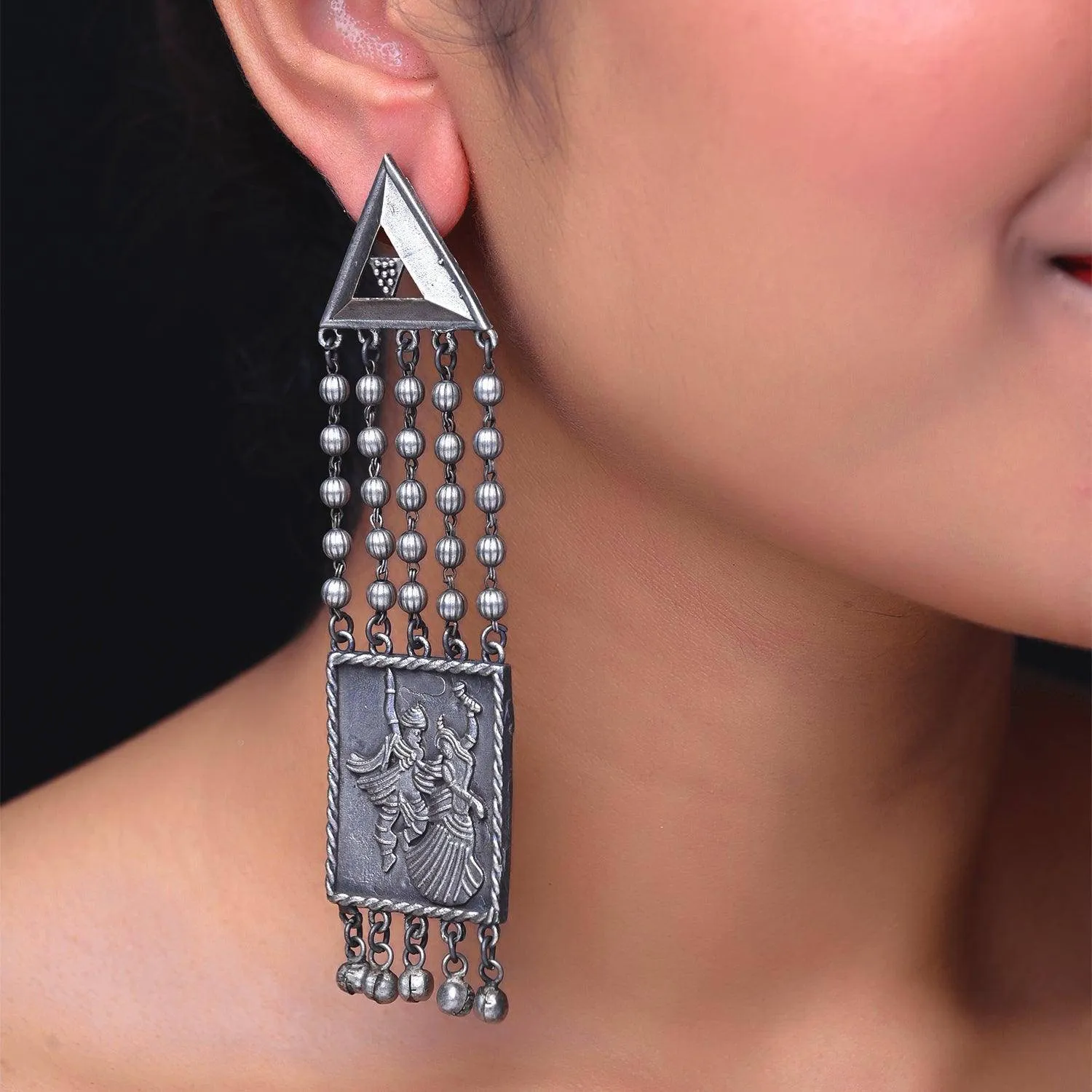 Kusha Garba Oxidized Earrings