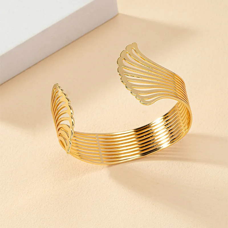 Luxury Adjustable Metal Bracelets with Unique Hollow Design - Vienna Verve Collection