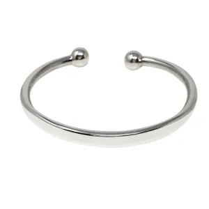 Men's Silver Torque Bangle | Heavy Solid 925 Sterling Silver Torque Bangle for Men