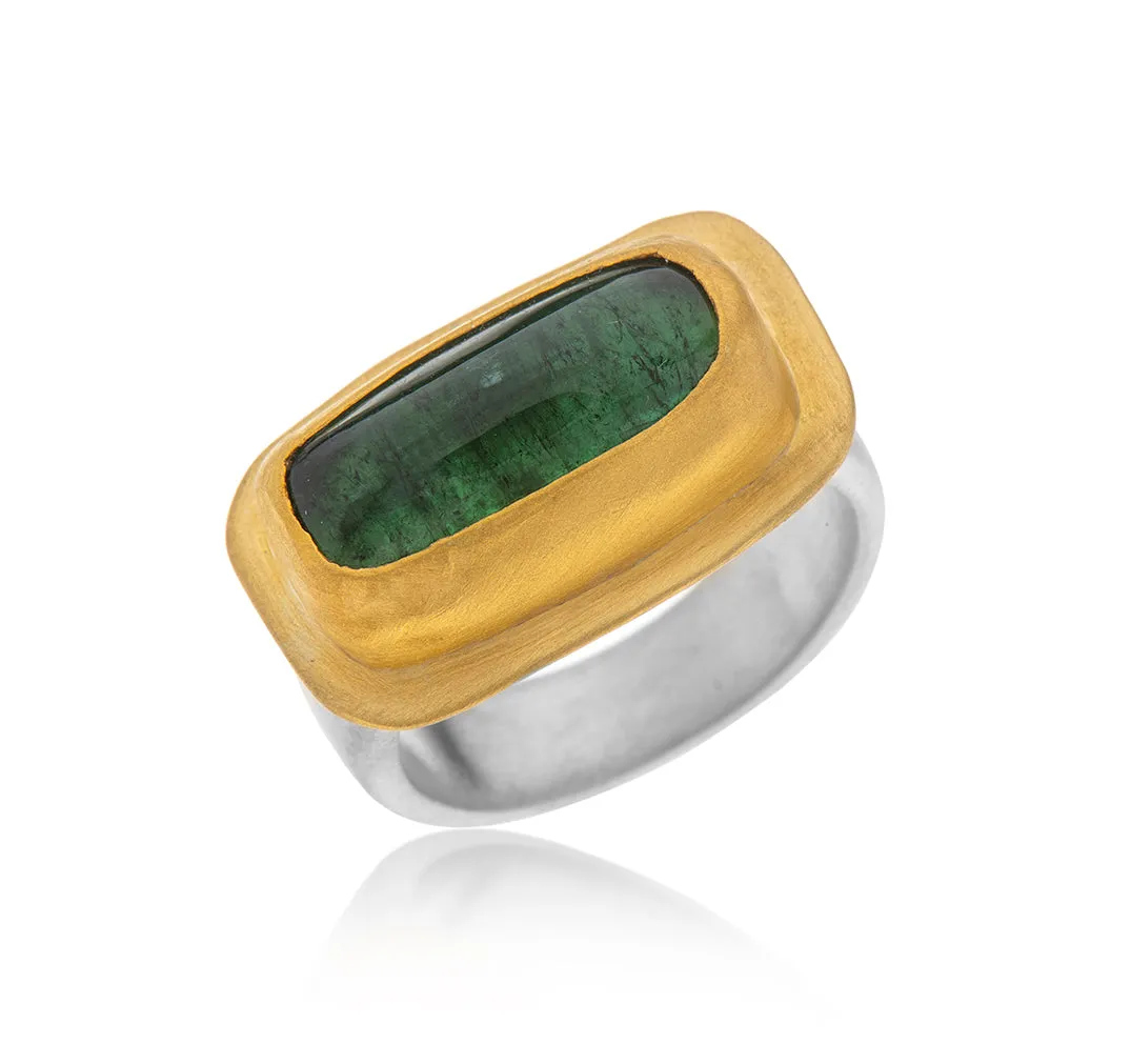 Nava Zahavi Yellow Gold Tourmaline Soul Ring