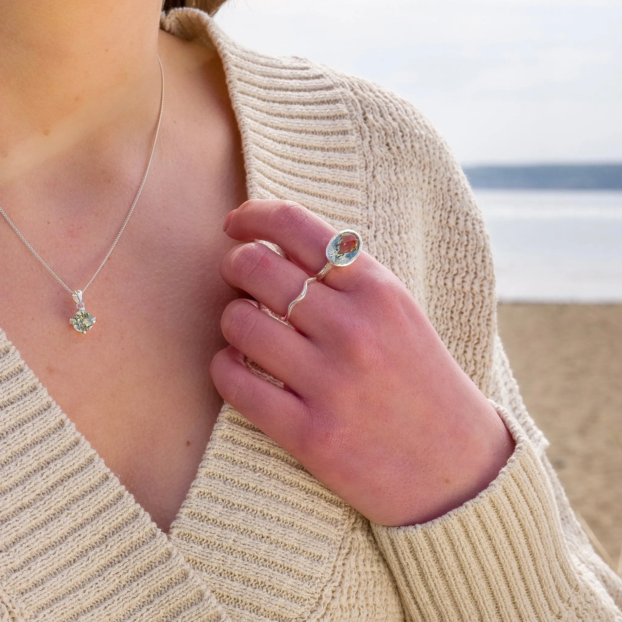 Ocean Soul Quartz Ring