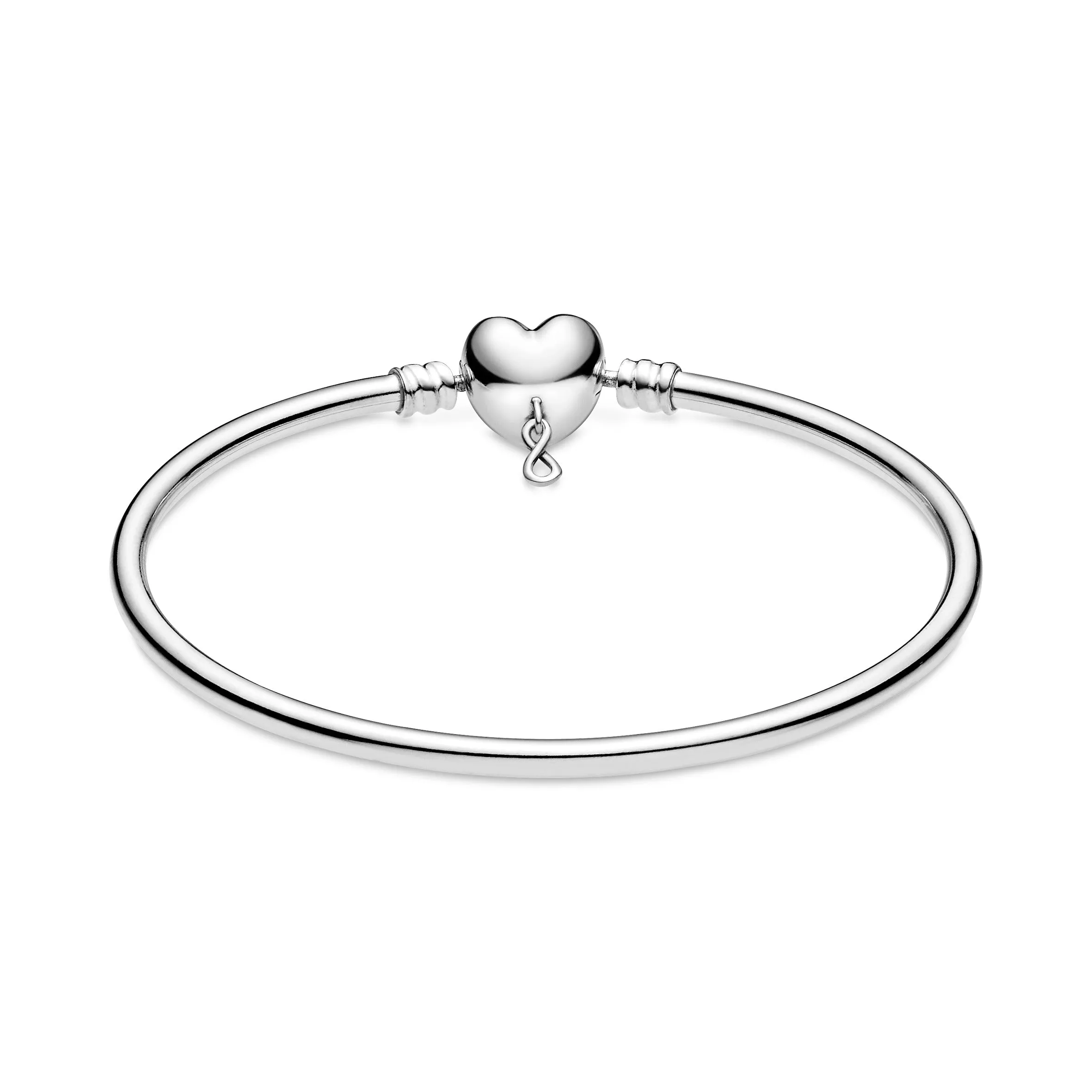 Pandora Moments Infinity Heart Clasp Bangle