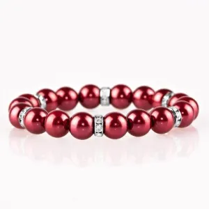 Paparazzi Bracelet ~ Exquisitely Elite - Red