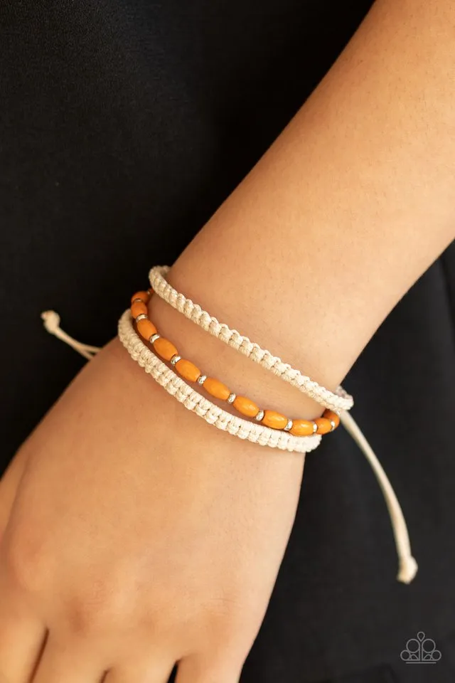 Paparazzi Bracelet ~ Refreshingly Rural - Orange