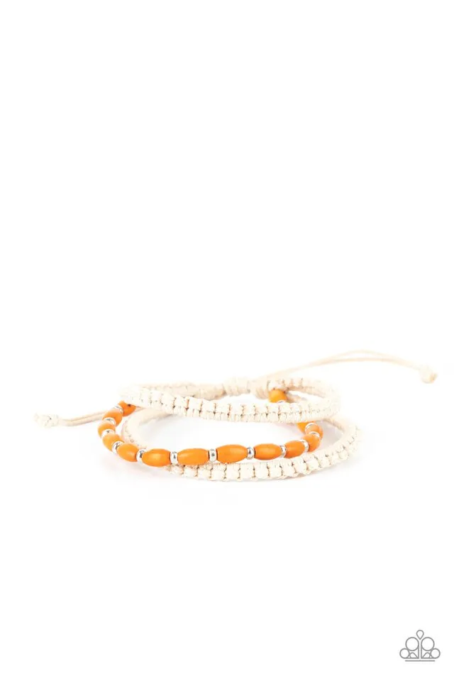 Paparazzi Bracelet ~ Refreshingly Rural - Orange