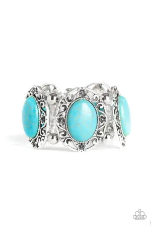 Paparazzi Bracelet ~ Rodeo Rancho - Blue