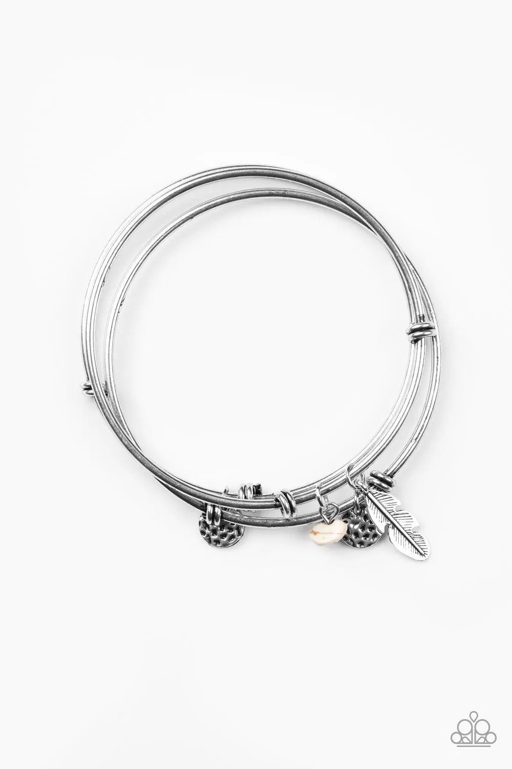 Paparazzi Bracelet ~ That QUILL Do - White