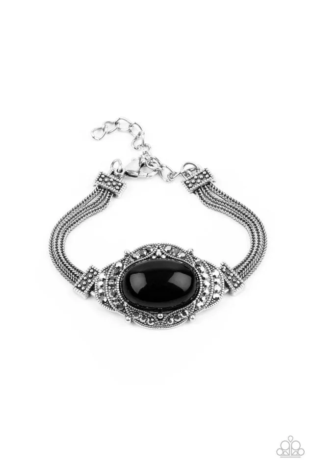 Paparazzi Bracelet ~ Top-Notch Drama - Black