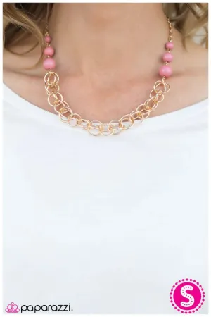 Paparazzi Necklace ~ Divine Grace - Pink