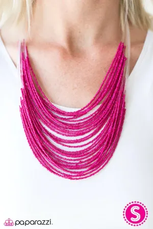 Paparazzi Necklace ~ Rainforest Radiance - Pink