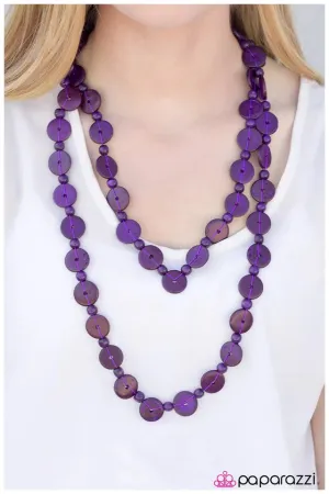 Paparazzi Necklace ~ Woodnt You Like to Know - Purple