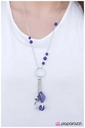 Paparazzi Necklace ~ Worked Like a Charm - Purple