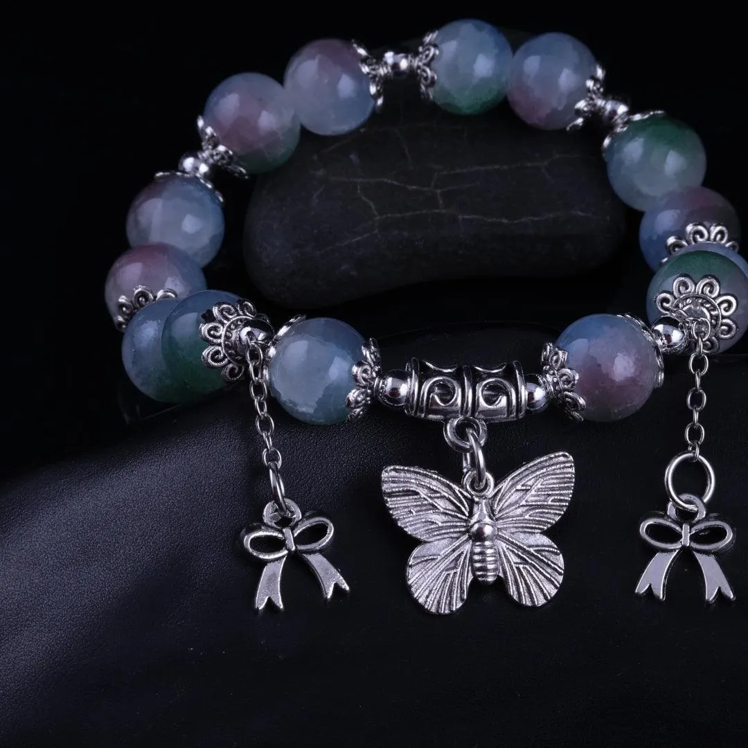 Pastel Butterfly Charm Bracelet