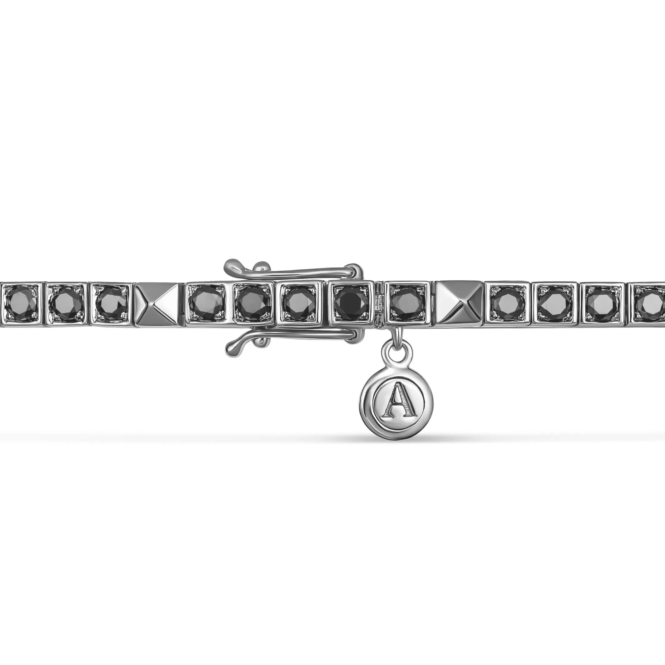 R.08® Une Bracelet with Black Diamonds | White Gold